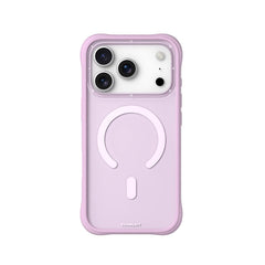 YOUNGKIT Funda Dynamic II para iPhone 17 Pro Compatible con MagSafe, Marco de Silicona y Trasera Removible, Rosa Warm Pink