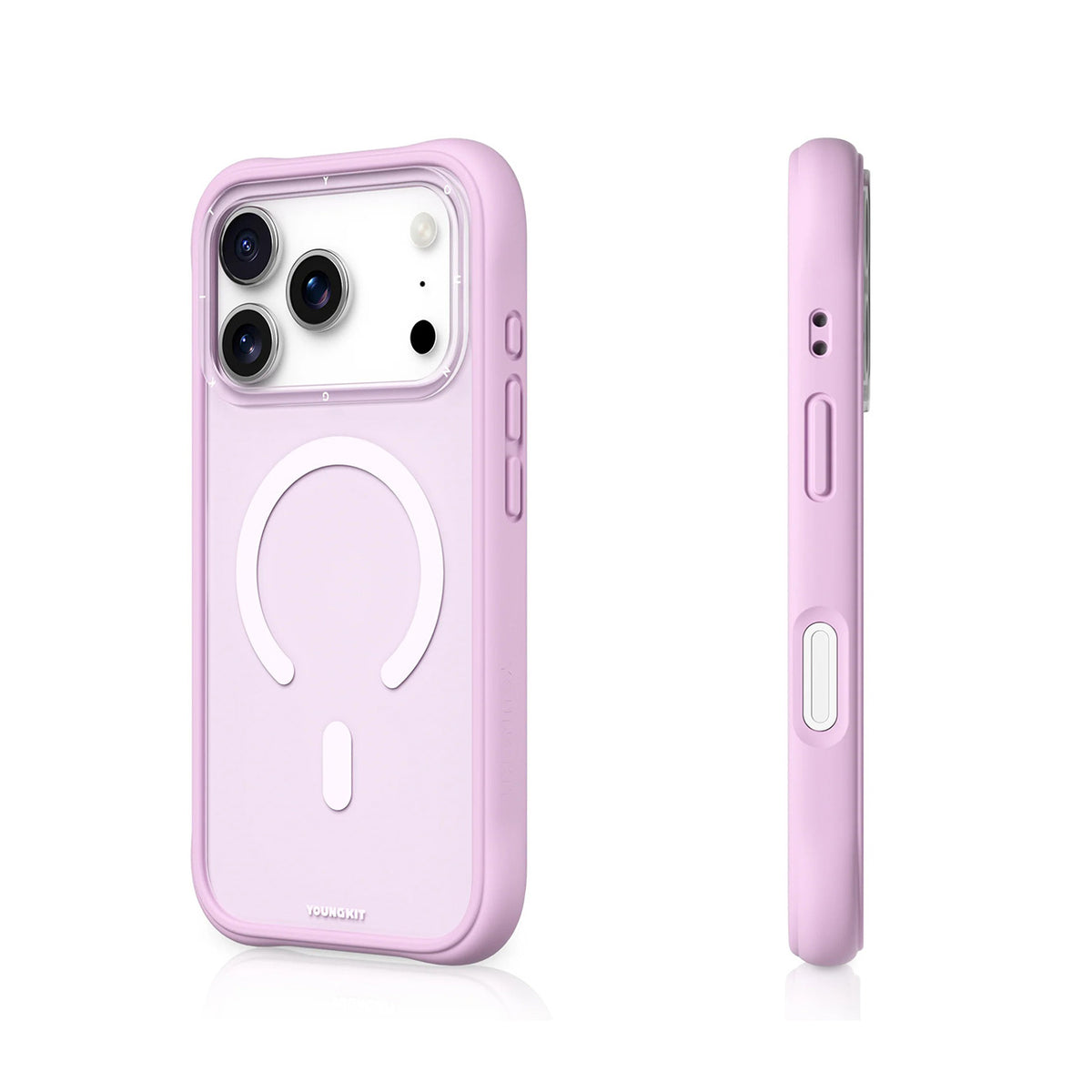 YOUNGKIT Funda Dynamic II para iPhone 17 Pro Max/18 Pro Max Compatible con MagSafe, Rosa Warm Pink