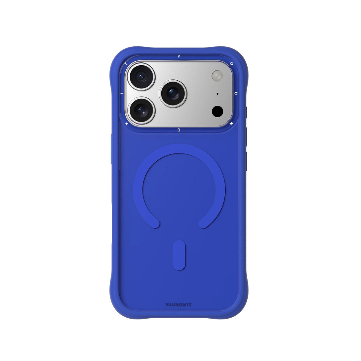 YOUNGKIT Funda Dynamic II para iPhone 17 Pro/18 Pro Compatible con MagSafe, Azul Klein