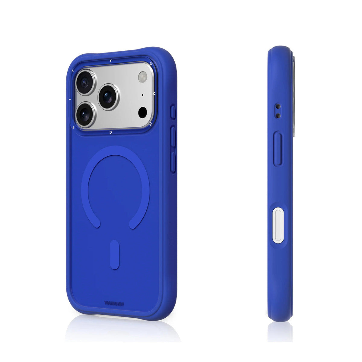 YOUNGKIT Funda Dynamic II para iPhone 17 Pro Max/18 Pro Max Compatible con MagSafe, Azul Klein