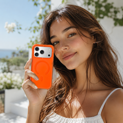 YOUNGKIT Case for iPhone 17 Pro – Dynamic II Magnetic Orange Case, Modern Design and Precise Fit