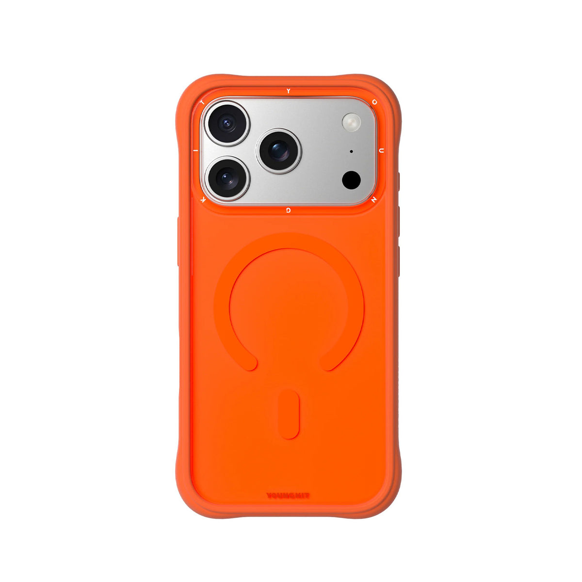 YOUNGKIT Funda Dynamic II para iPhone 17 Pro Max/18 Pro Max Compatible con MagSafe, Naranja