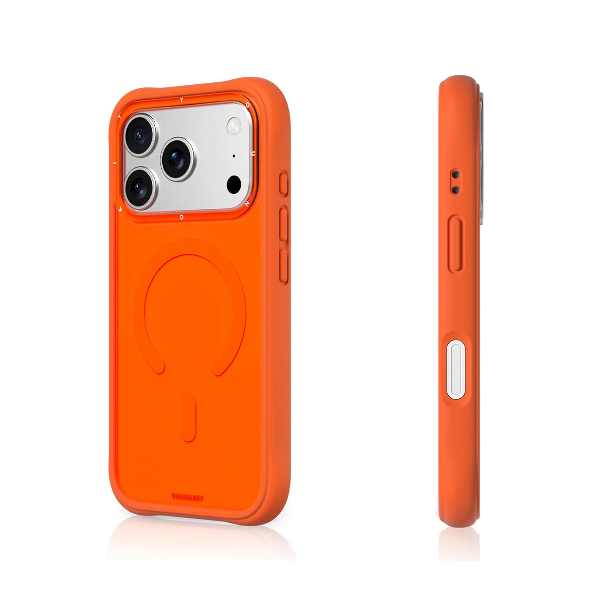 YOUNGKIT Funda Dynamic II para iPhone 17 Pro Max/18 Pro Max Compatible con MagSafe, Naranja