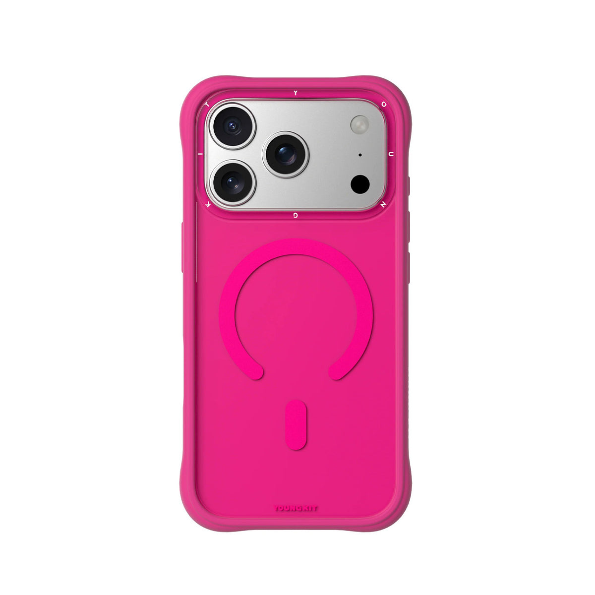 YOUNGKIT Case for iPhone 17 Pro – Dynamic II Barbie Pink Magnetic Case, Modern Design and Precise Fit