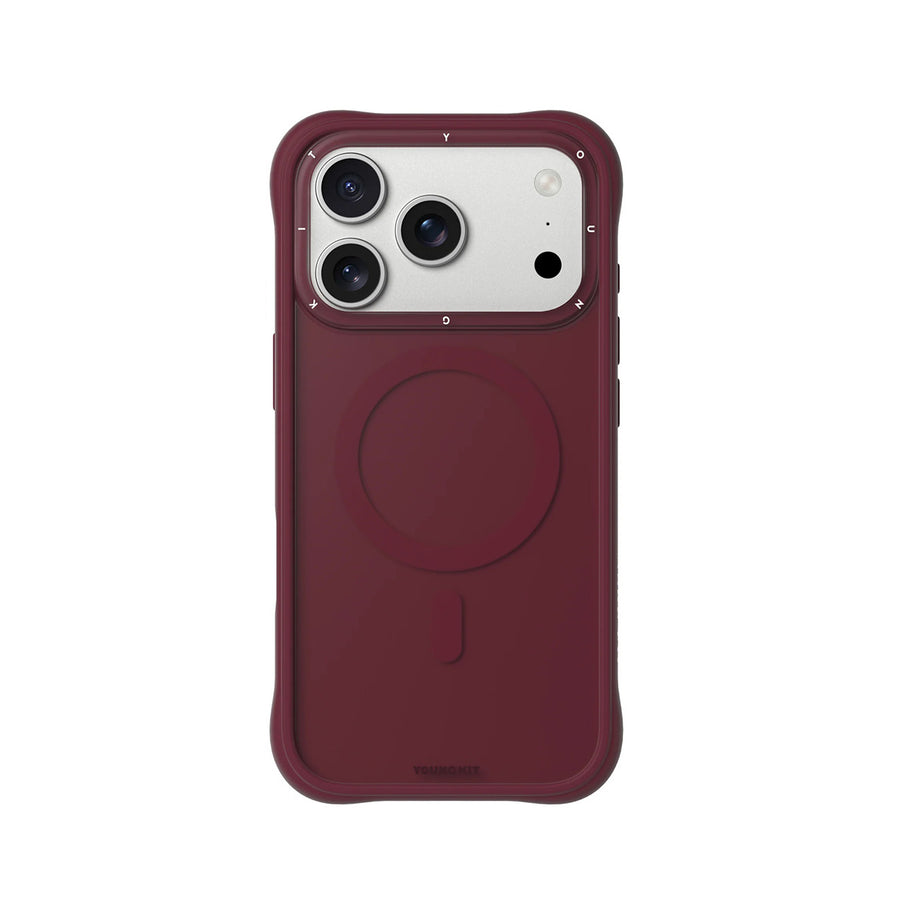 YOUNGKIT Case for iPhone 17 Pro Max - Dynamic II Cherry Red Magnetic Case, Modern Design and Precise Fit