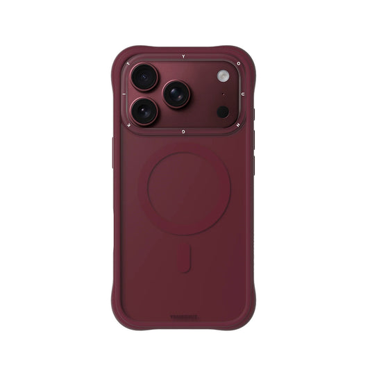 YOUNGKIT Funda Dynamic II para iPhone 17 Pro/18 Pro Compatible con MagSafe, Rojo Cherry