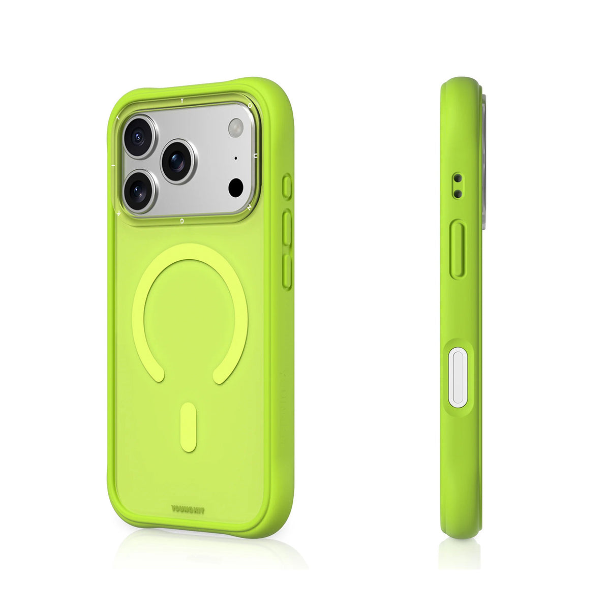 YOUNGKIT Funda Dynamic II para iPhone 17 Pro/18 Pro Compatible con MagSafe, Verde Lima