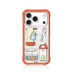 YOUNGKIT iPhone 17 Pro Max Case – Magnetic Cover CH Sweetheart Express Small-town Life, Illustrated Design and Precise Fit