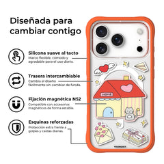 YOUNGKIT Case for iPhone 17 Pro – Magnetic Case CH Sweetheart Express Submit a Wish, Illustrated Design and Precise Fit
