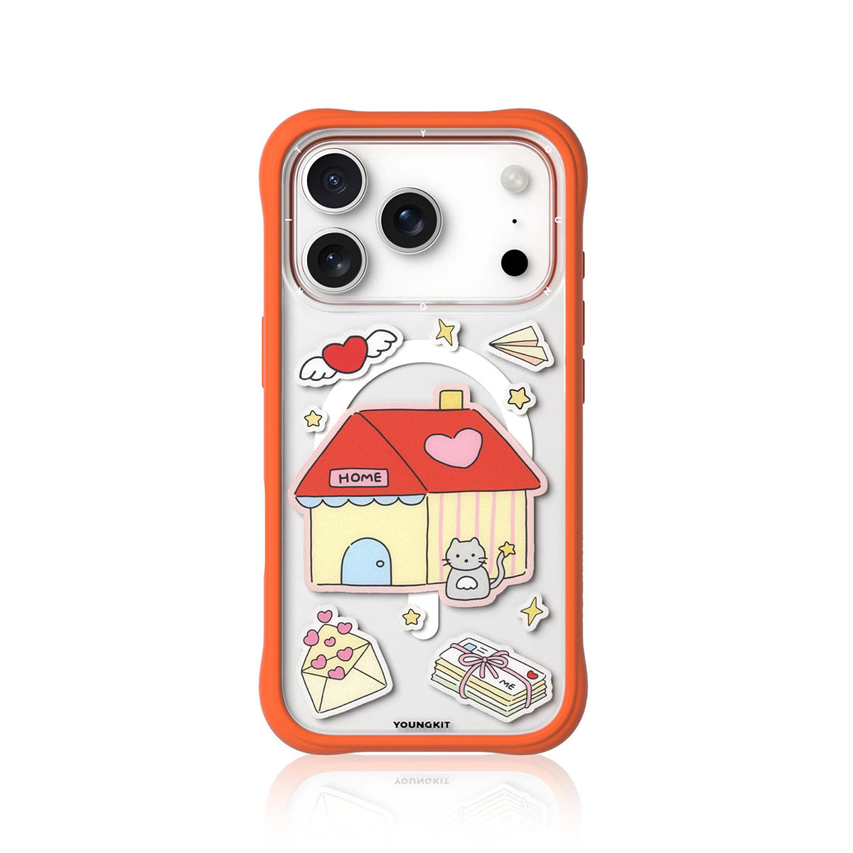 YOUNGKIT Funda Sweetheart Express para iPhone 17 Pro Max/18 Pro Max Compatible con MagSafe, Submit a Wish