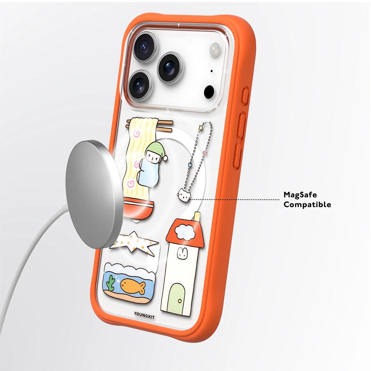 YOUNGKIT Funda Sweetheart Express para iPhone 17 Pro Max/18 Pro Max Compatible con MagSafe, Submit a Wish