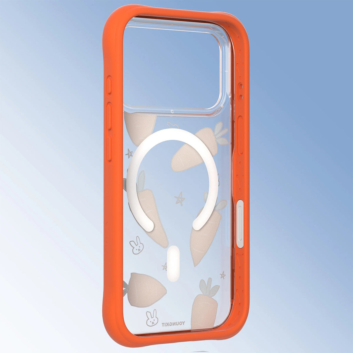 YOUNGKIT Funda Orchard para iPhone 17 Pro Max/18 Pro Max Compatible con MagSafe, Carrot Rabbit Talk