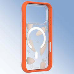 YOUNGKIT Case for iPhone 17 Pro - Magnetic Case CH Orchard Carrot Rabbit Talk, Illustrated Design and Precise Fit