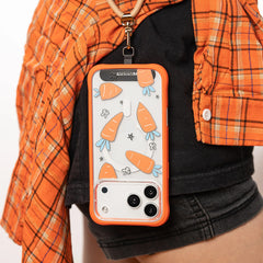 YOUNGKIT Case for iPhone 17 Pro - Magnetic Case CH Orchard Carrot Rabbit Talk, Illustrated Design and Precise Fit