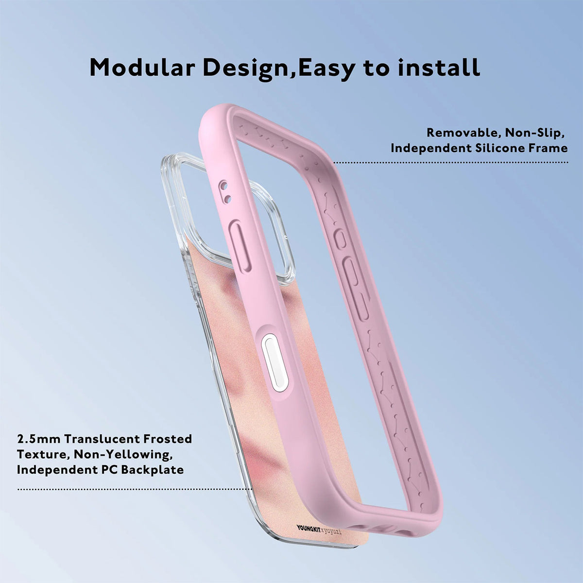 YOUNGKIT Funda Authentic para iPhone 17 Pro/18 Pro Compatible con MagSafe, The Girl’s Gaze