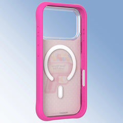 YOUNGKIT Case for iPhone 17 Pro – Magnetic Case CH Authentic Check Your ID Barbie Pink, Illustrated Design and Precise Fit