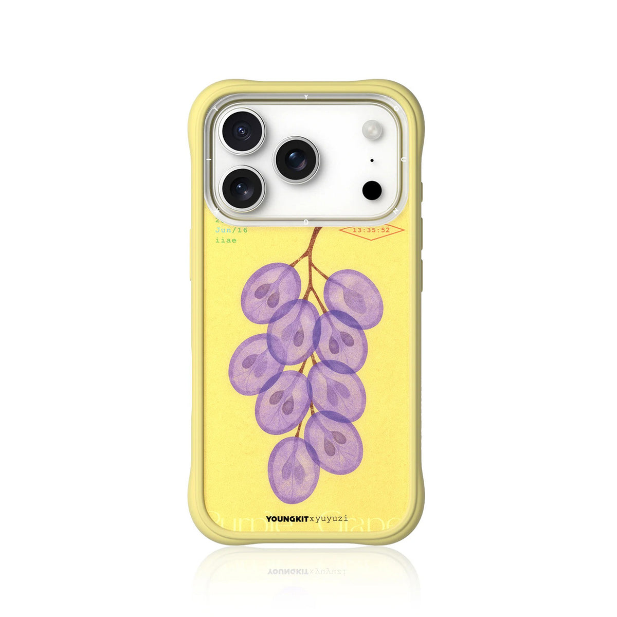 YOUNGKIT Funda Authentic para iPhone 17 Pro Max/18 Pro Max Compatible con MagSafe, Purple Jade Grapes
