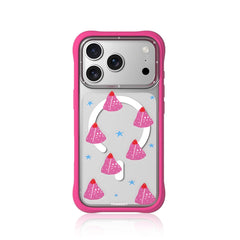 YOUNGKIT Case for iPhone 17 Pro - Magnetic Case CH Marshmallow Kitty Cake, Illustrated Design and Precise Fit