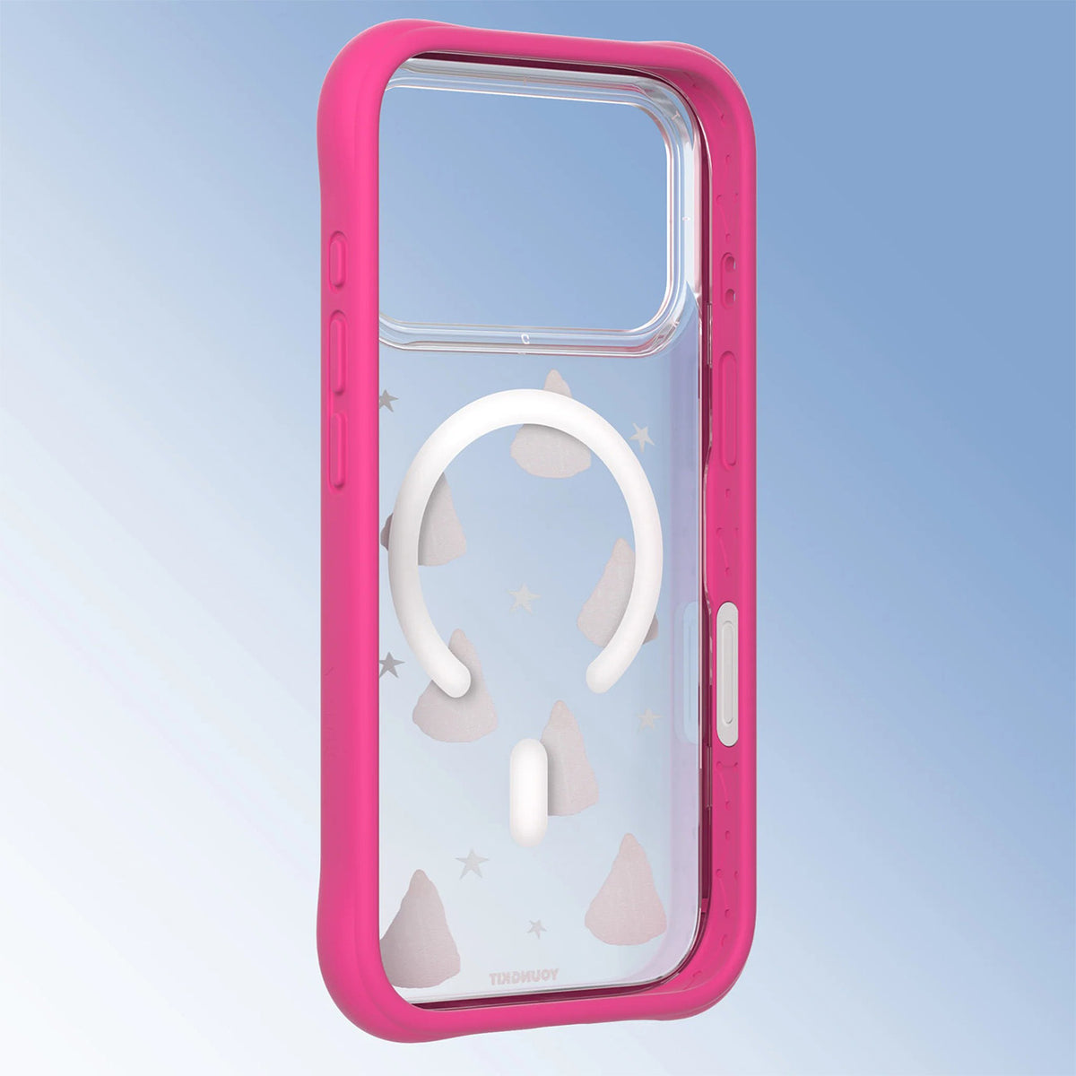 YOUNGKIT Funda Marshmallow para iPhone 17 Pro Max/18 Pro Max Compatible con MagSafe, Kitty Cake