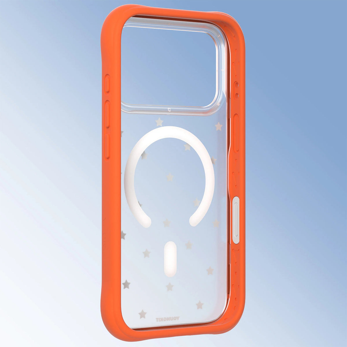 YOUNGKIT Funda Star Dot para iPhone 17 Pro Max/18 Pro Max Compatible con MagSafe, Naranja Orange Star