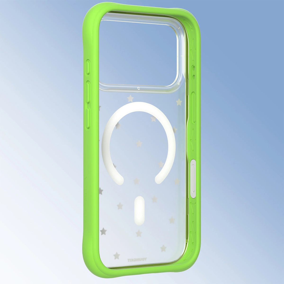 YOUNGKIT Funda Star Dot para iPhone 17 Pro Max/18 Pro Max Compatible con MagSafe, Verde Green Star