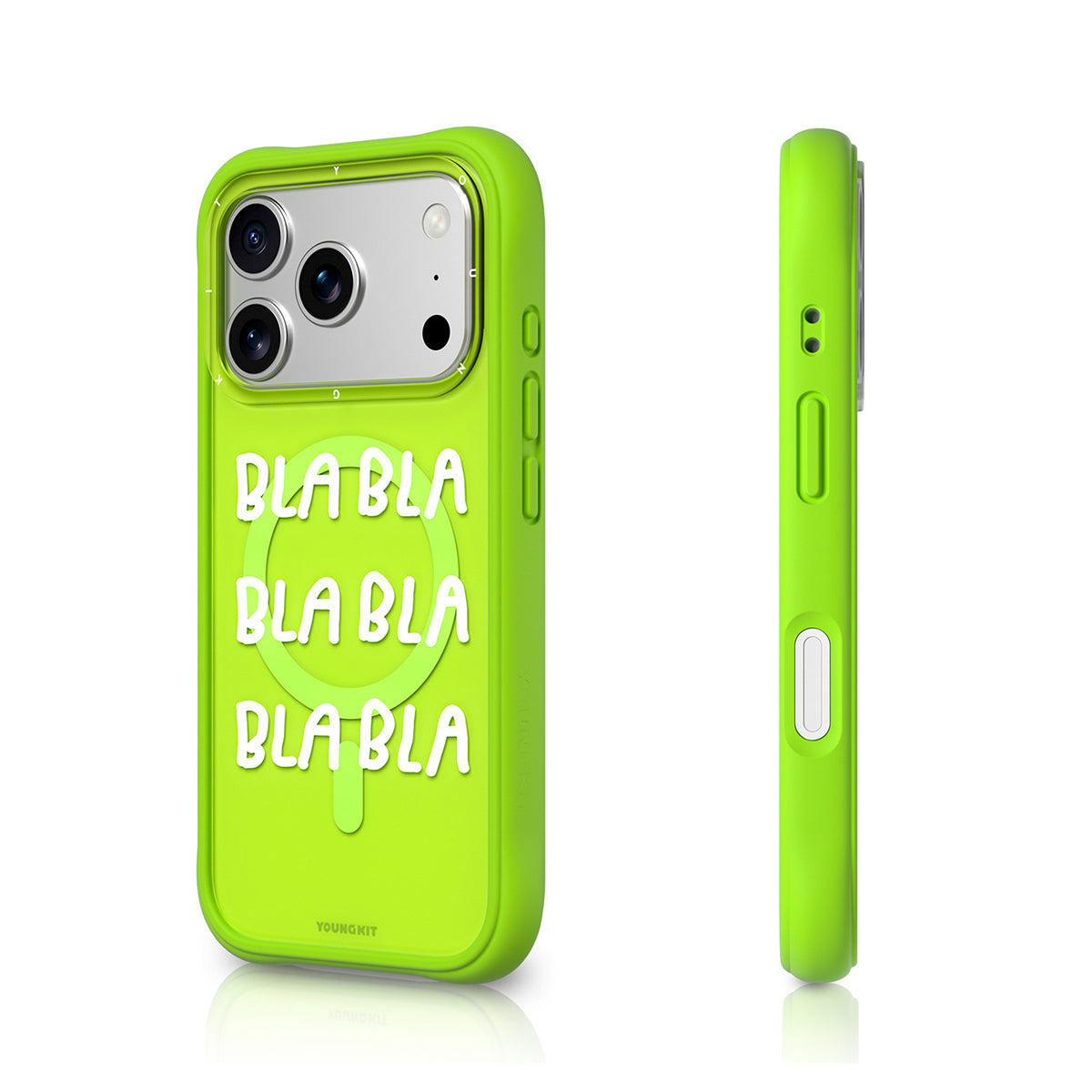 YOUNGKIT Funda Coffee Time para iPhone 17 Pro Max/18 Pro Max Compatible con MagSafe, No Para de Hablar, Verde