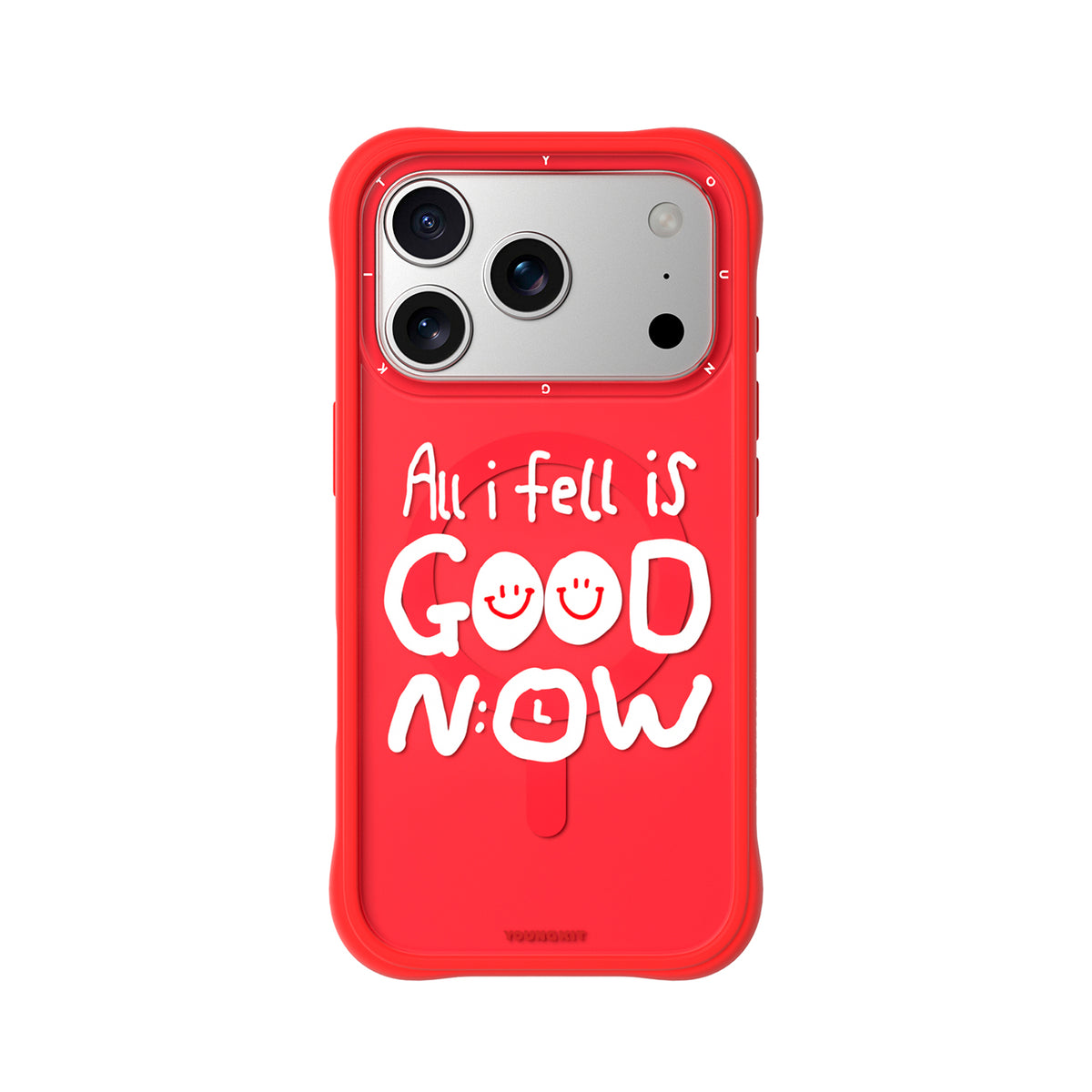 YOUNGKIT Funda Coffee Time para iPhone 17 Pro/18 Pro Compatible con MagSafe, Qué Bien Está, Roja