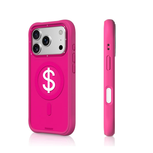 YOUNGKIT Case for iPhone 17 Pro Max – Magnetic Case CH3 Lucky Money Rich Pink, Graphic Design and Precise Fit