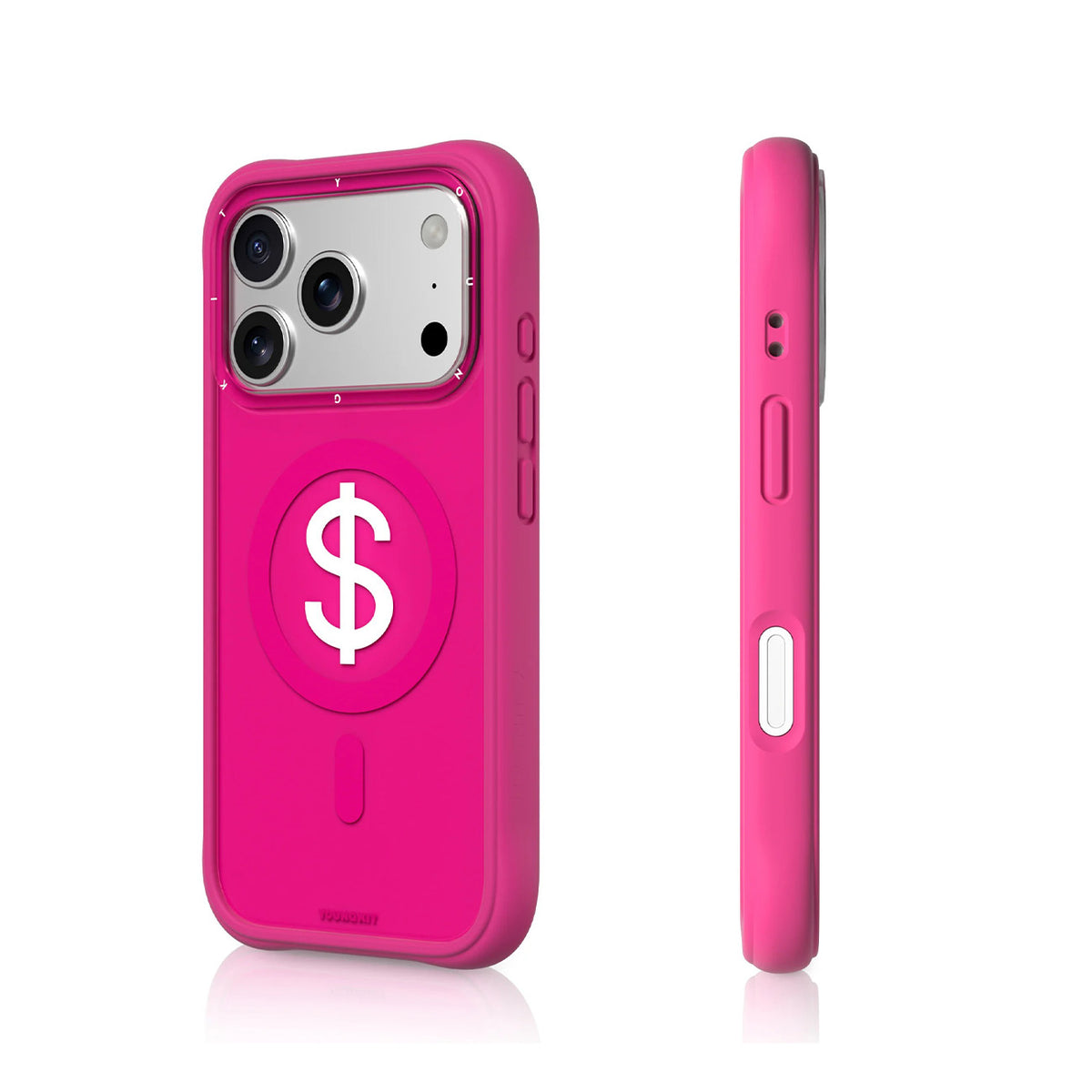 YOUNGKIT Funda Lucky Money para iPhone 17 Pro/18 Pro Compatible con MagSafe, Rosa Rich Pink