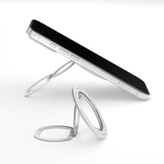 YOUNGKIT Soporte Anilla Magnética Universal Compatible con MagSafe, Plata Titanio