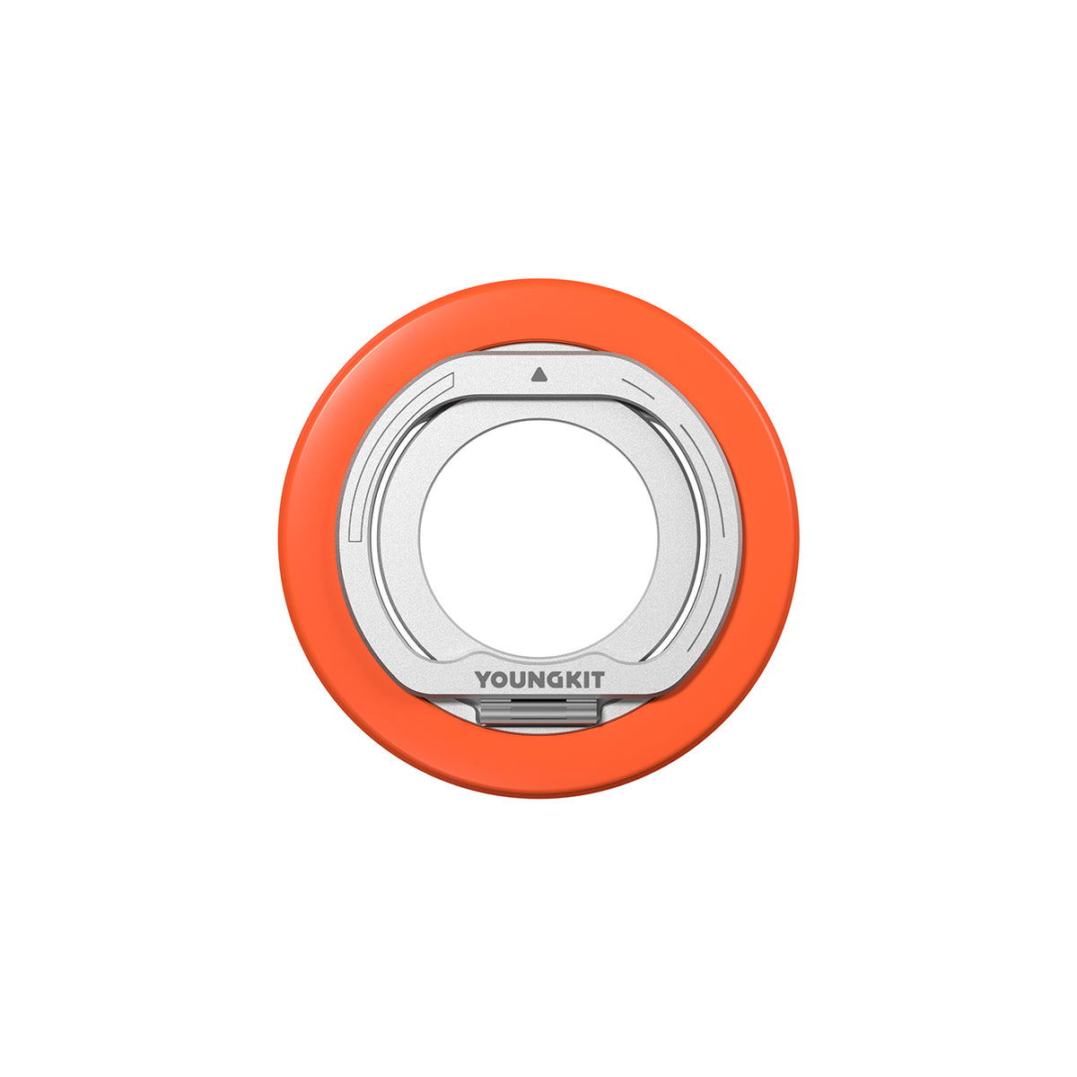 YOUNGKIT Soporte Anilla Magnética Universal Compatible con MagSafe, Naranja Lava