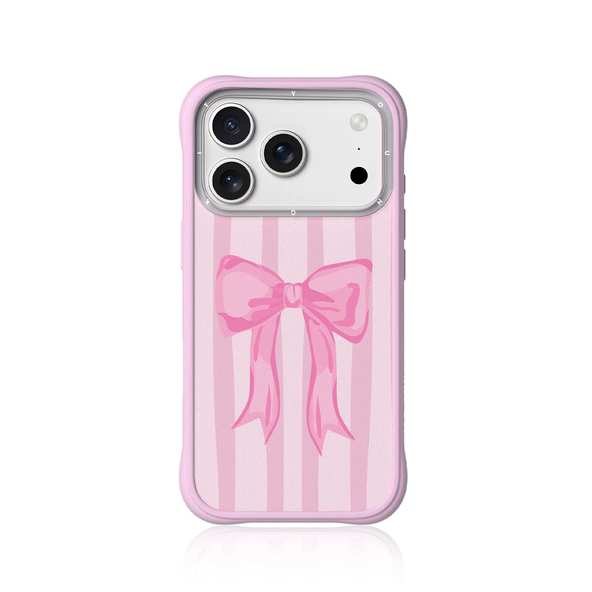 YOUNGKIT Funda Swan Kiss para iPhone 17 Pro/18 Pro Compatible con MagSafe, Ballet Ribbon