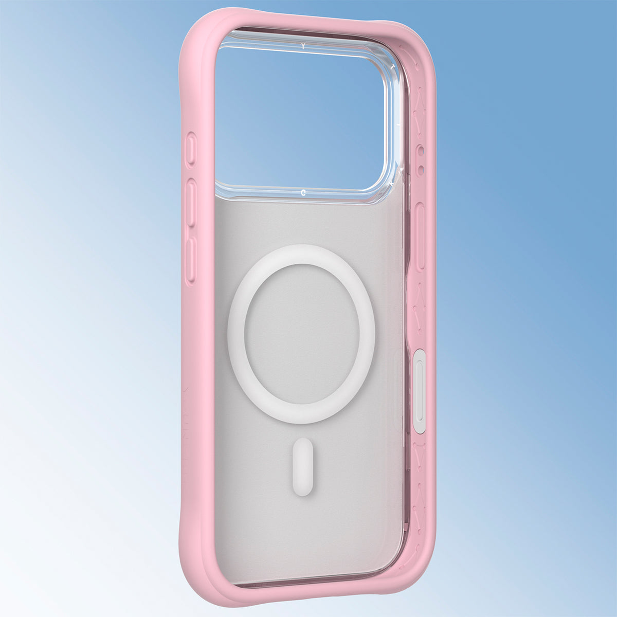 YOUNGKIT Funda CH4 Leisure Time para iPhone 16 Pro Compatible con MagSafe, Marco de Silicona y Trasera Removible, Poco Borracho, Rosa Cálido