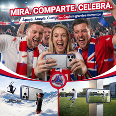 TORRAS Funda Ostand Q3 Air Football Limited con Soporte para iPhone 17 Pro Compatible con MagSafe, Lion England
