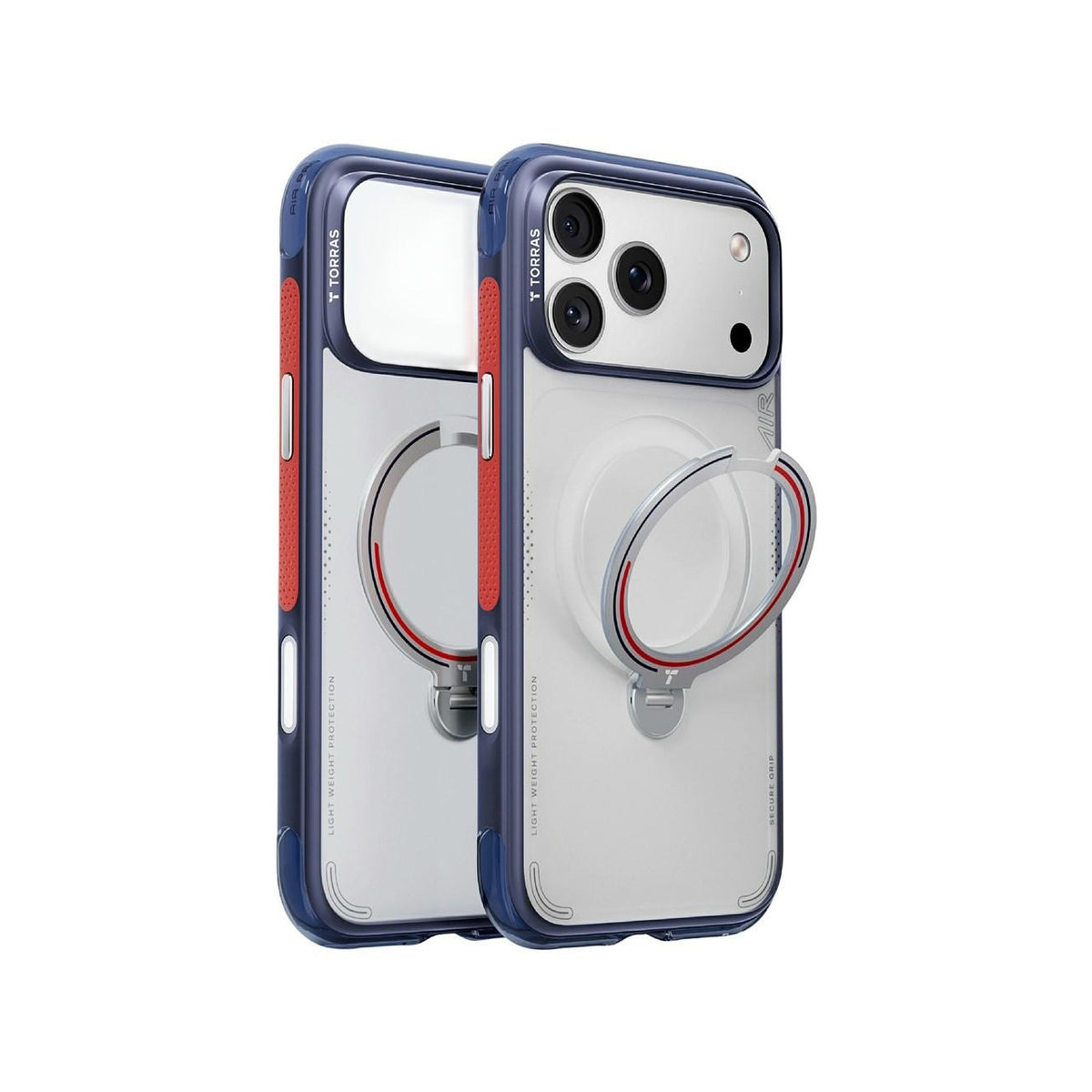 TORRAS Funda Ostand Q3 Air Football Limited con Soporte para iPhone 17 Pro Max/18 Pro Max Compatible con MagSafe, Lion England