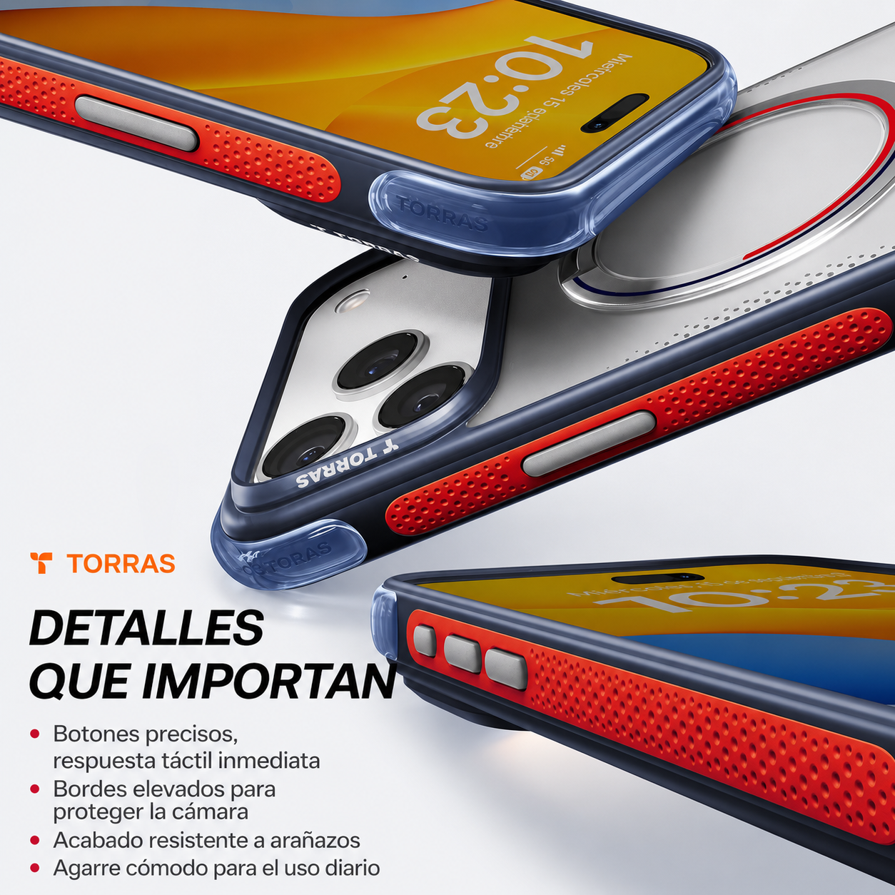 TORRAS Funda Ostand Q3 Air Football Limited con Soporte para iPhone 17 Pro Max/18 Pro Max Compatible con MagSafe, Lion England