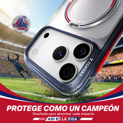 TORRAS Funda Ostand Q3 Air Football Limited con Soporte para iPhone 17 Pro Max Compatible con MagSafe, Lion England