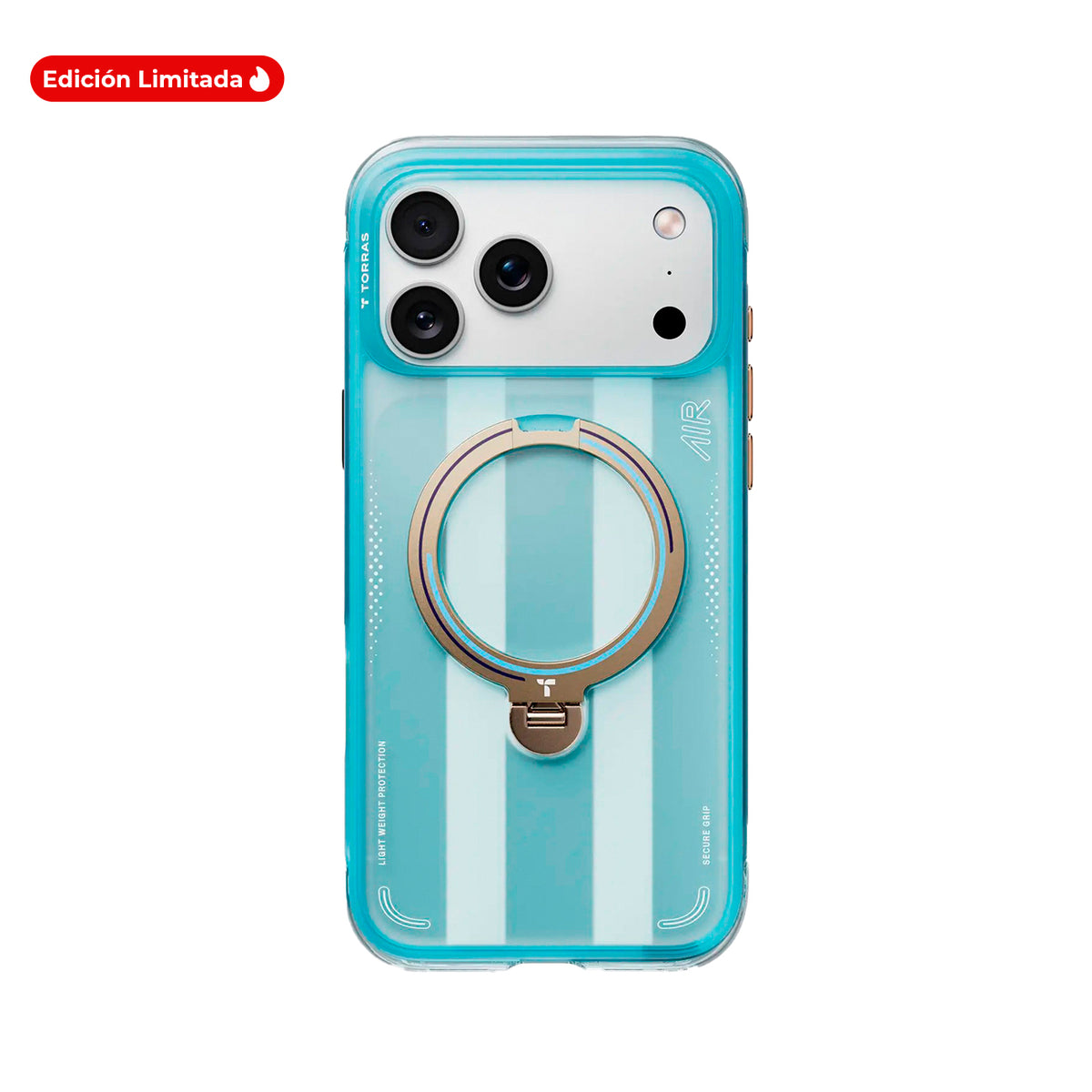 TORRAS Funda Ostand Q3 Air Football Limited con Soporte para iPhone 17 Pro Max/18 Pro Max Compatible con MagSafe, Pampas Eagle Argentina