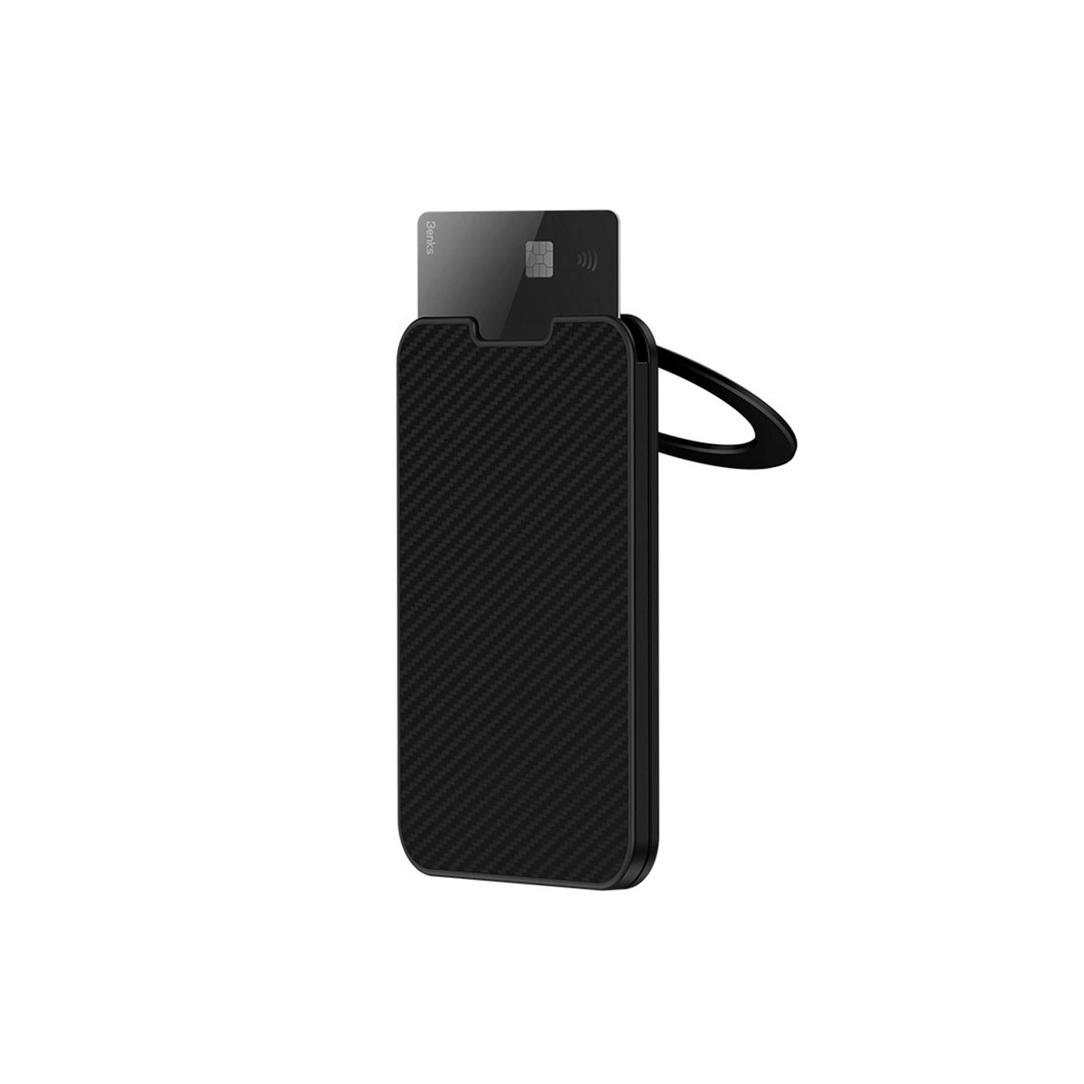 Benks Tarjetero Magnético ArmorGo de Fibra de Aramida Kevlar 600D