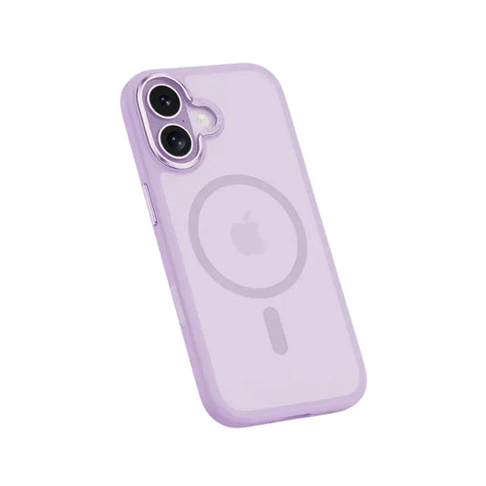 Benks Funda para iPhone 17 – Carcasa con MagSafe Lila Claro, Acabado Mate Antihuellas con Botón de Cámara y Ajuste Preciso