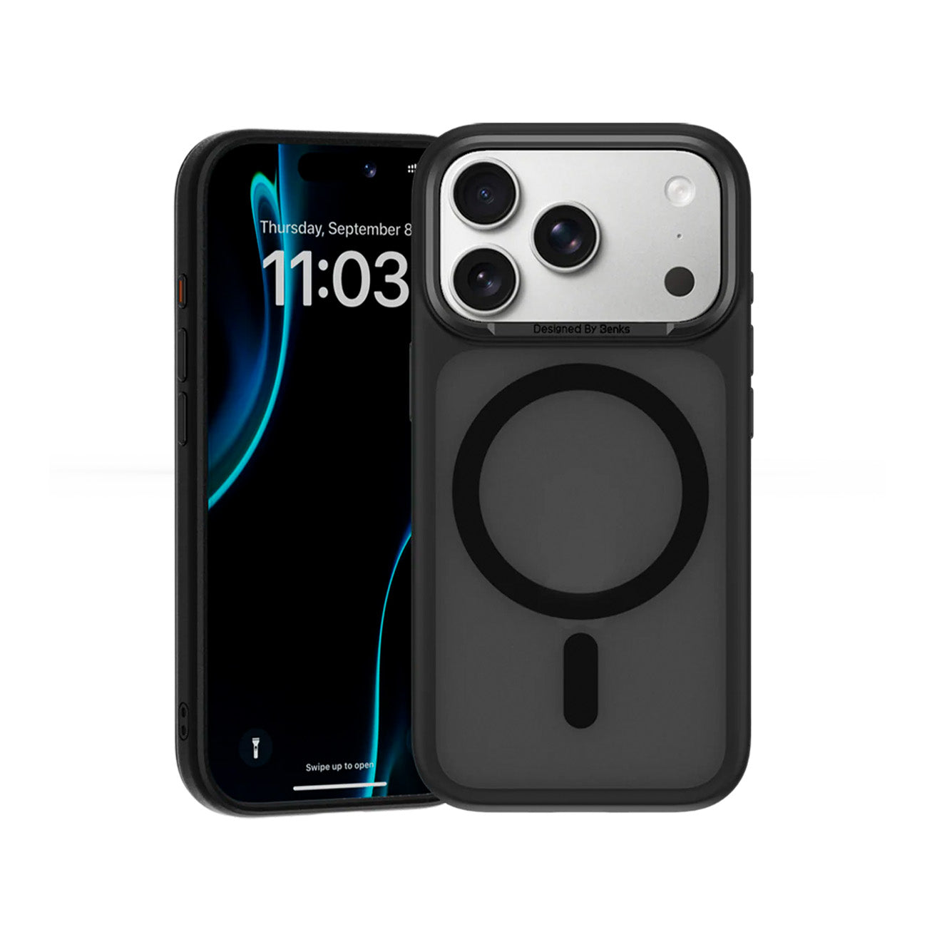 Benks Funda Mate Antihuellas para iPhone 17 Pro Max/18 Pro Max Compatible con MagSafe, Negra