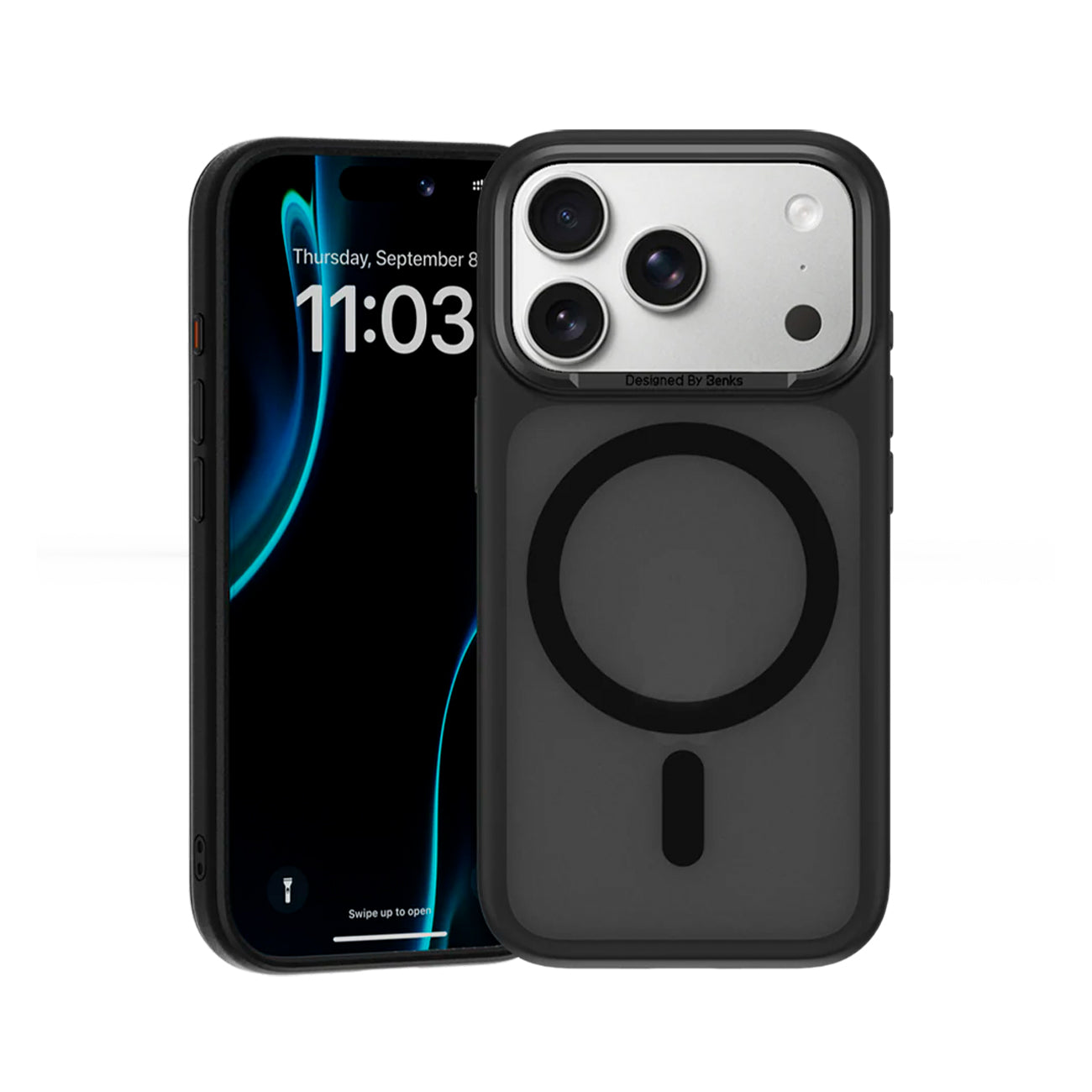 Benks Funda Mist Mate Antihuellas para iPhone 17 Pro/18 Pro Compatible con MagSafe, Negra