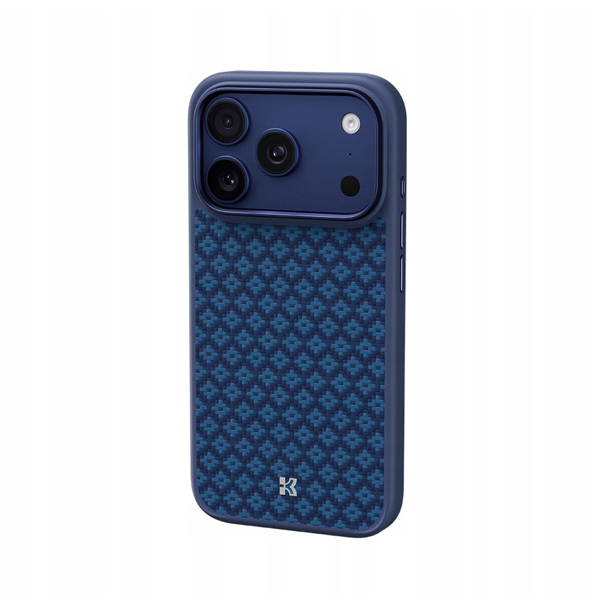 Benks Funda ArmorPro ArmorGrid de Fibra de Aramida Kevlar para iPhone 17 Pro/18 Pro Compatible con MagSafe, Azul Celeste