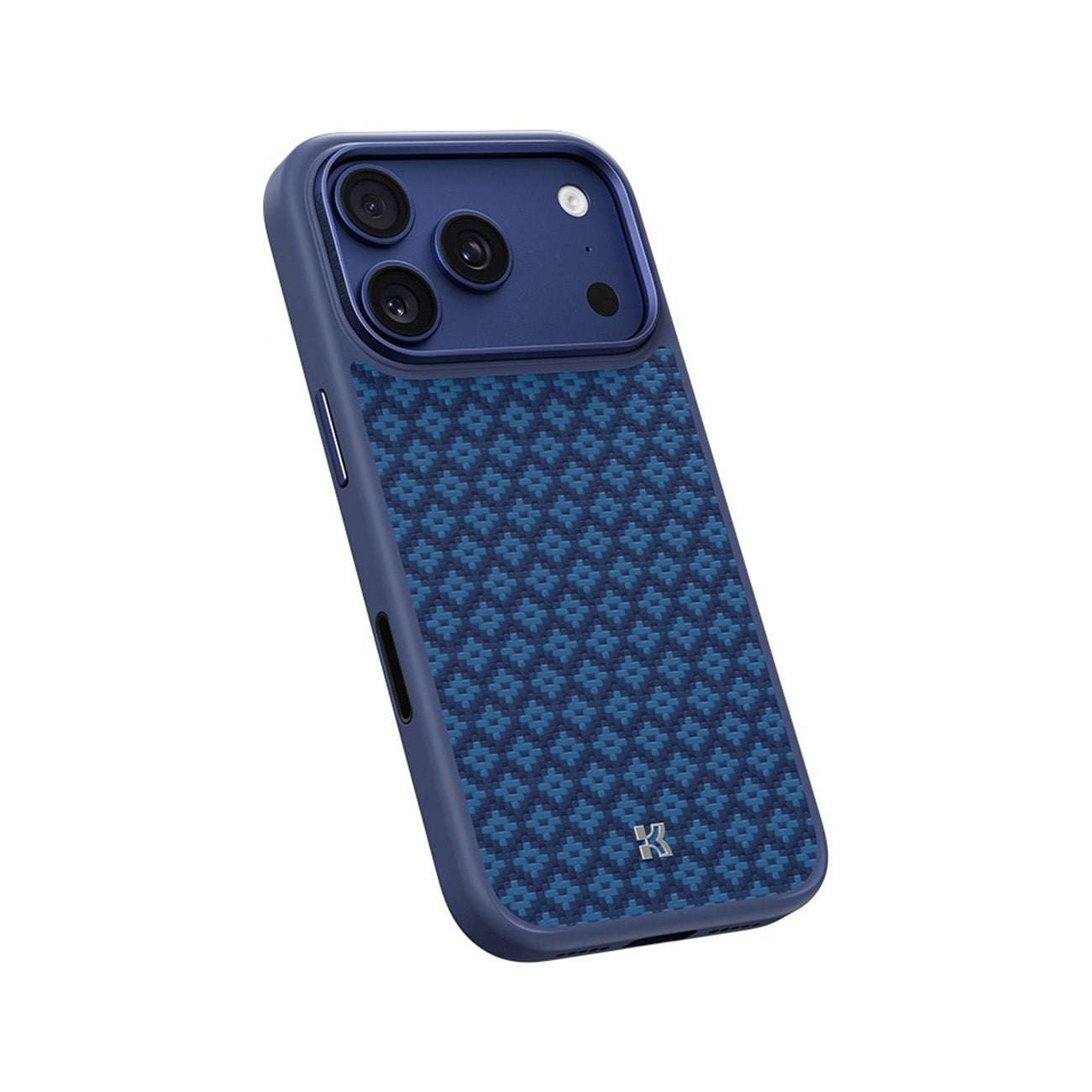 Benks Funda ArmorPro ArmorGrid de Fibra de Aramida Kevlar para iPhone 17 Pro/18 Pro Compatible con MagSafe, Azul Celeste