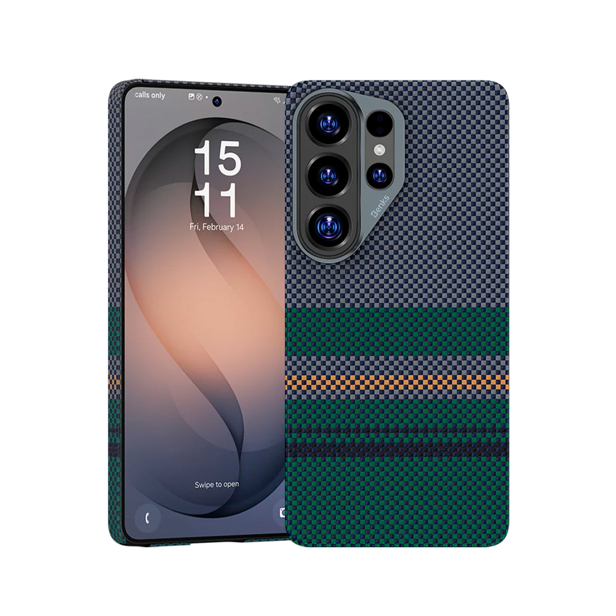 Benks Funda ArmorAir de Fibra de Aramida Kevlar para Galaxy S26 Ultra con Anillo Magnético, Aurora Edition