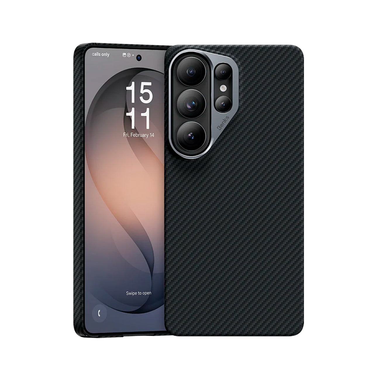Benks Funda ArmorAir de Fibra de Aramida Kevlar 600D para Galaxy S26 Ultra con Anillo Magnético, Negro