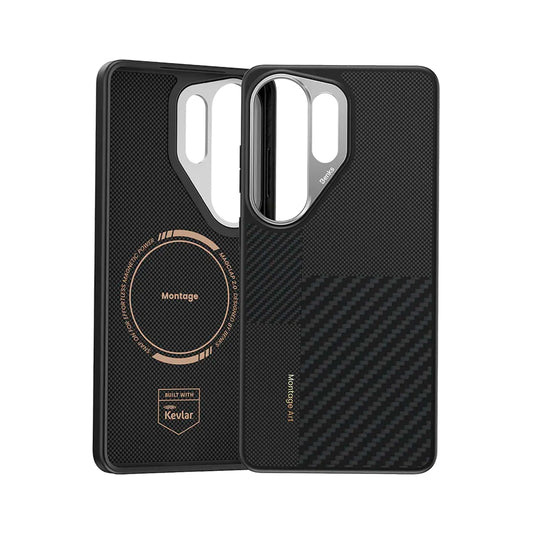 Benks Funda ArmorPro Montage de Fibra de Aramida Kevlar para Galaxy S26 Ultra con Anillo Magnético, Negro