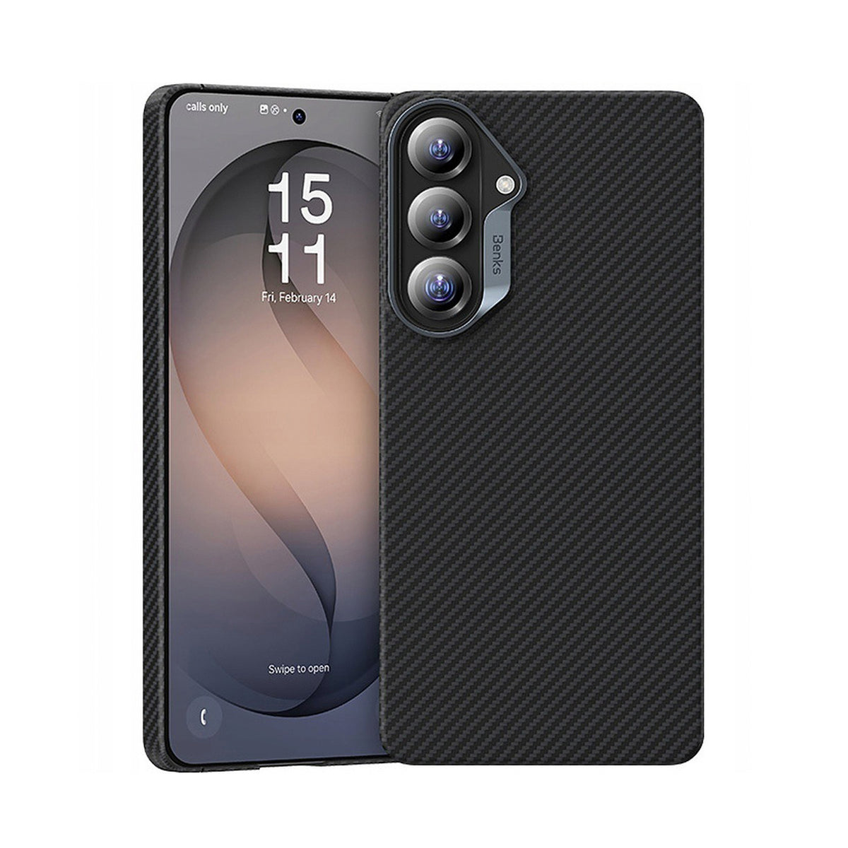 Benks Funda ArmorAir de Fibra de Aramida Kevlar 600D para Galaxy S26+, Negro