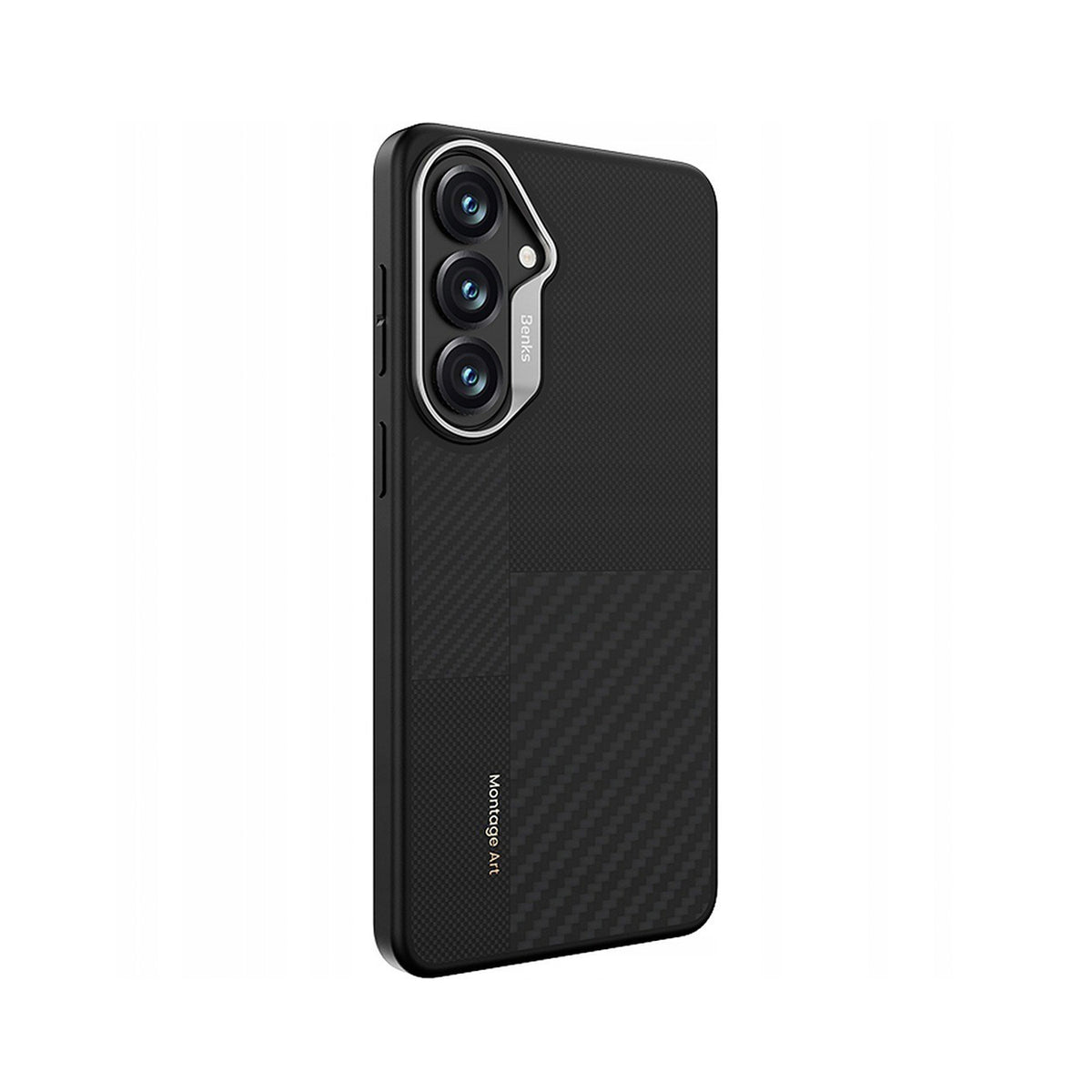 Benks Funda ArmorPro Montage de Fibra de Aramida Kevlar para Galaxy S26, Negro