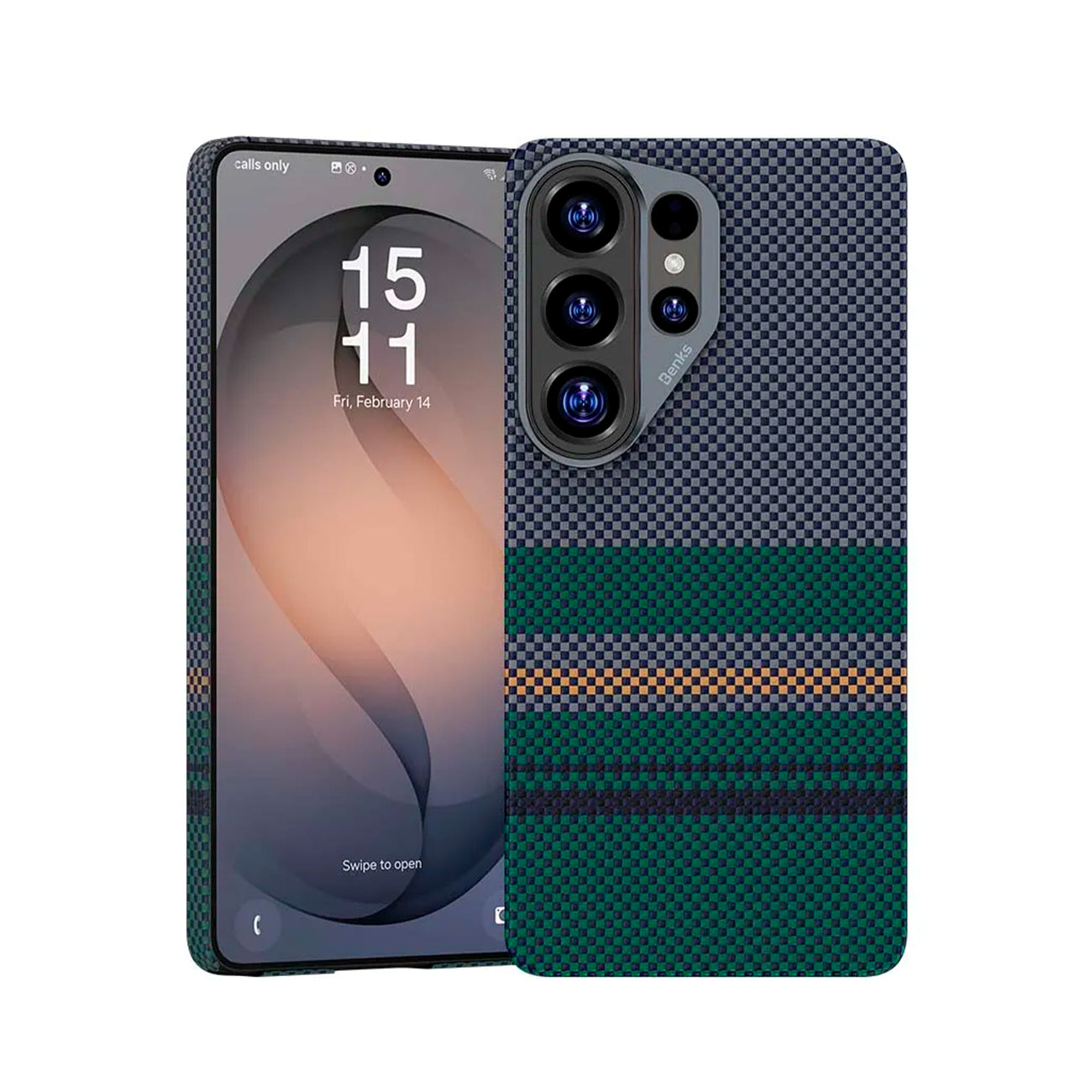 Benks Funda ArmorPro de Fibra de Aramida Kevlar para Galaxy S26 Ultra con Anillo Magnético, Aurora Edition